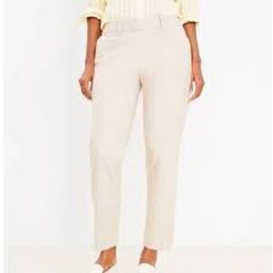 NWT Loft Light Khaki Modern Chino Crop Trousers Pants 4
